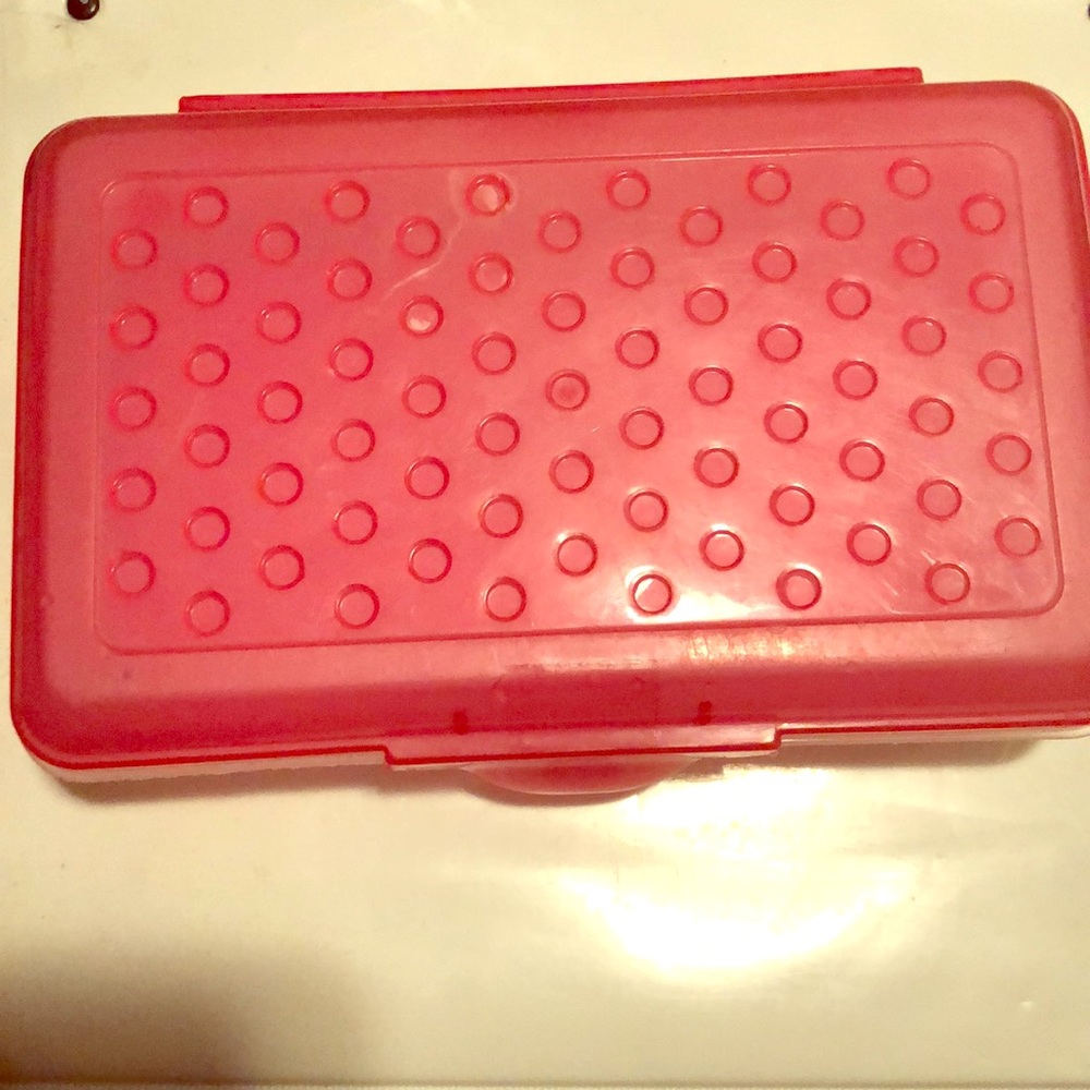 Pink School supplies box